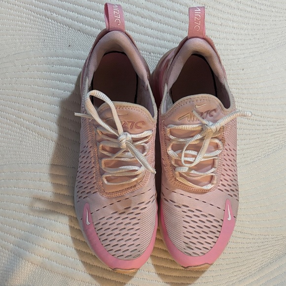 Nike Air Max 270 Women's girls Sneakers in Light Pink and White 6Y Womens 7.5 - Picture 2 of 6